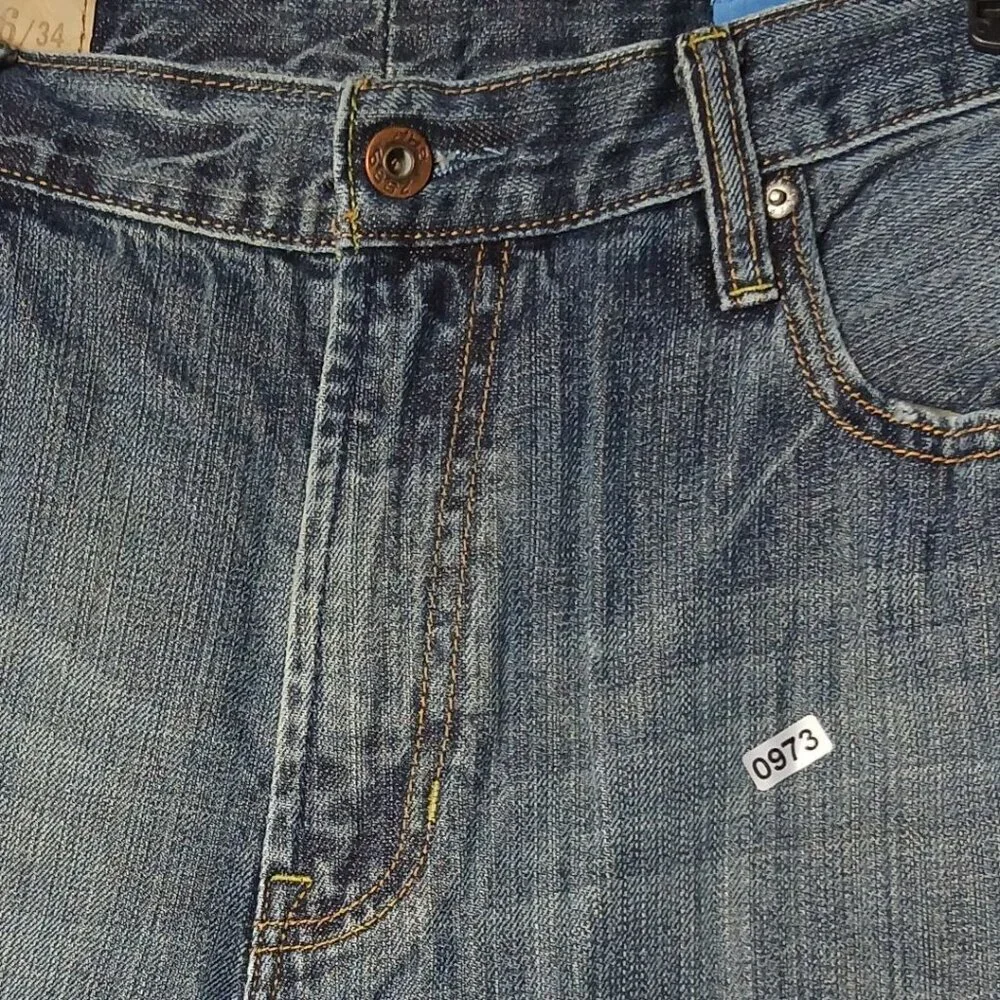 Gap Mens 1969 Straight Fit Denim Jeans Medium Wash Cotton Casual Wear Size 36/34 - Picture 7 of 16